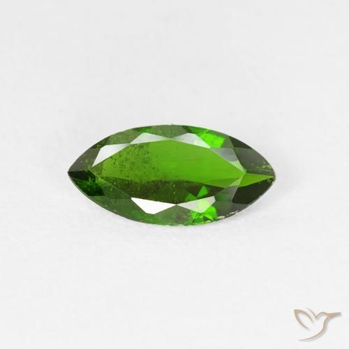 0.89ct Naturel Vert foncé Diopside Chrome, Marquise, VS-SI