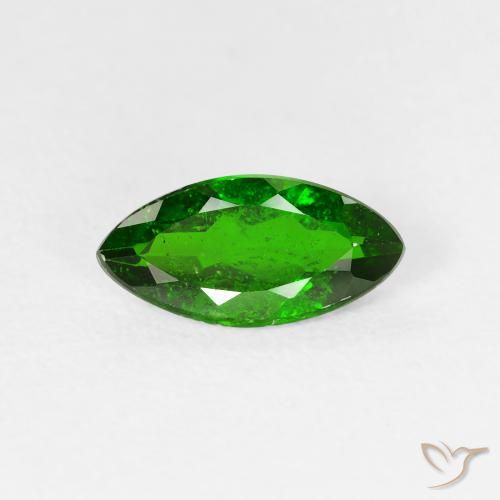 Diopside Chrome Vert foncé naturelle Marquise, 1.14 ct, VS-SI