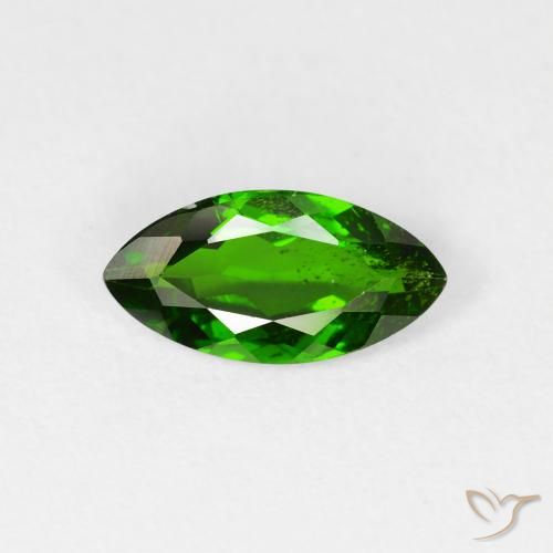 1.12ct Naturel Vert foncé Diopside Chrome, Marquise, VS-SI
