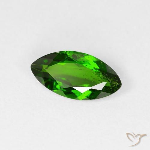 Diopside Chrome Vert foncé naturelle Marquise, 1.12 ct, VS-SI