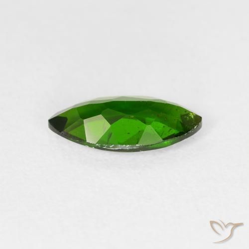 Diopside Chrome Vert foncé naturelle Marquise, 1.12 ct, VS-SI