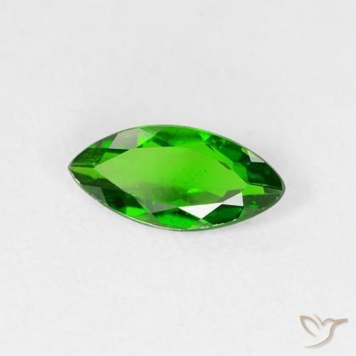 Diopside Chrome Vert forêt clair naturelle Marquise, 0.93 ct, VS-SI