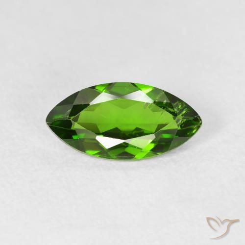 1.20ct Naturel Vert moyen Diopside Chrome, Marquise, VS-SI
