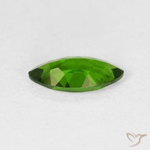 Diopside Chrome Vert moyen naturelle Marquise, 1.20 ct, VS-SI