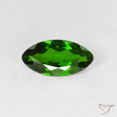 1.23ct Naturel Medium Dark-Green Diopside Chrome, Marquise, VS-SI