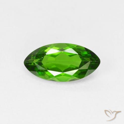 1.26ct Naturel Medium Dark-Green Diopside Chrome, Marquise, VS-SI