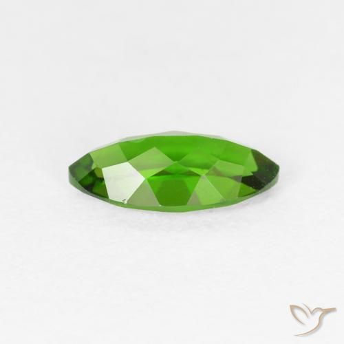 Diopside Chrome Medium Dark-Green naturelle Marquise, 1.26 ct, VS-SI
