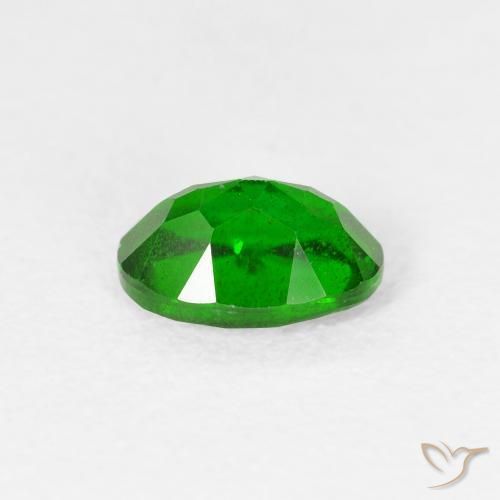 Diopside Chrome Vert intense naturelle ovale, 0.97 ct, VS-SI
