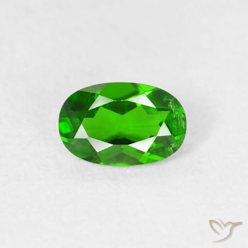0.50ct Naturel Vert intense Diopside Chrome, ovale, VS
