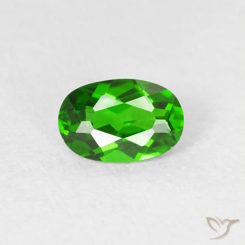 0.52ct Naturel Vert intense Diopside Chrome, ovale, VS, Photo A