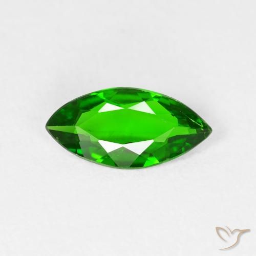 0.72ct Naturel Vert forêt clair Diopside Chrome, Marquise, VS