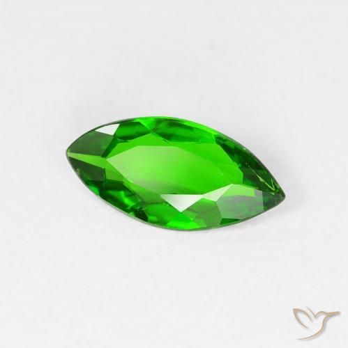 Diopside Chrome Vert forêt clair naturelle Marquise, 0.72 ct, VS