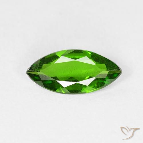 0.81ct Naturel Medium Dark-Green Diopside Chrome, Marquise, VS