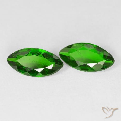 2.14ctw Naturel Medium Dark-Green Diopside Chrome, Marquise, VS-SI