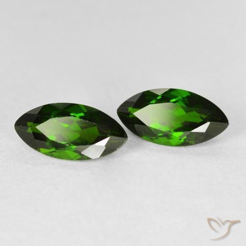 Shop natural 2.79ct Medium Dark-Green Diopside Chrome gems, Marquise, from Russie at GemSelect. In stock, global shipping!