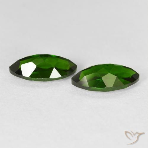 Shop natural 2.79ct Medium Dark-Green Diopside Chrome gems, Marquise, from Russie at GemSelect. In stock, global shipping!