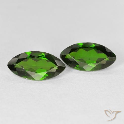 Shop natural 2.35ct Medium Dark-Green Diopside Chrome gems, Marquise, from Russie at GemSelect. In stock, global shipping!