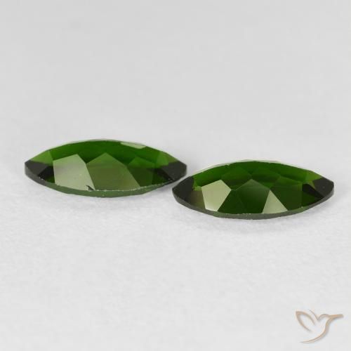 Shop natural 2.35ct Medium Dark-Green Diopside Chrome gems, Marquise, from Russie at GemSelect. In stock, global shipping!