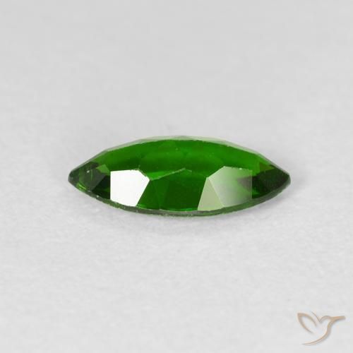 Diopside Chrome Vert forêt clair naturelle Marquise, 1.04 ct, VS-SI
