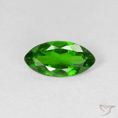 1.11ct Naturel Medium Dark-Green Diopside Chrome, Marquise, VS-SI