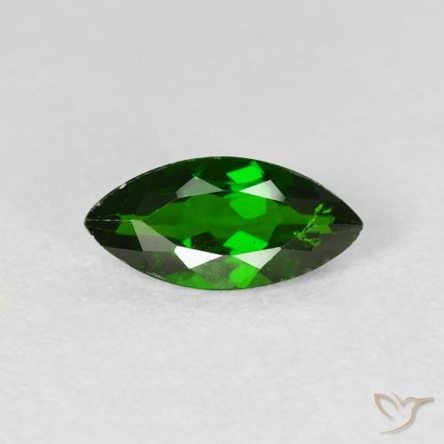 1.13ct Naturel Medium Dark-Green Diopside Chrome, Marquise, VS-SI