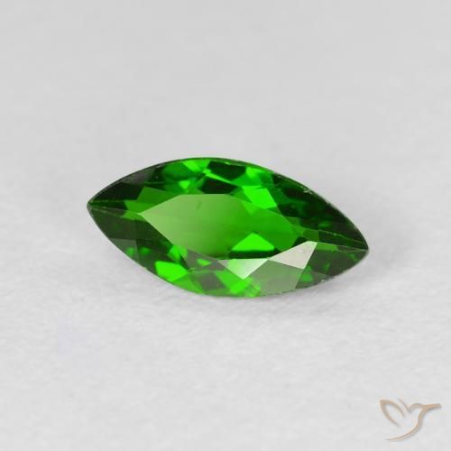 Diopside Chrome Vert forêt clair naturelle Marquise, 1.08 ct, VS-SI