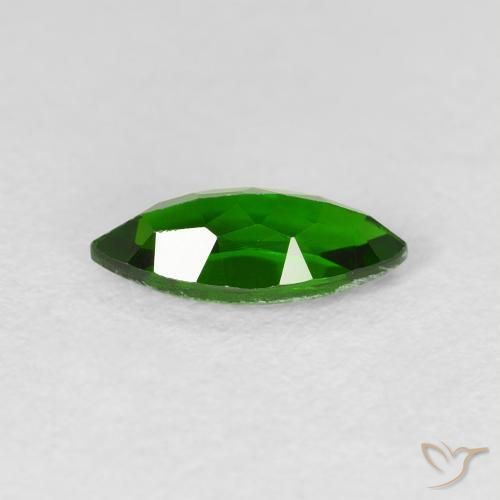 Diopside Chrome Vert forêt clair naturelle Marquise, 1.08 ct, VS-SI