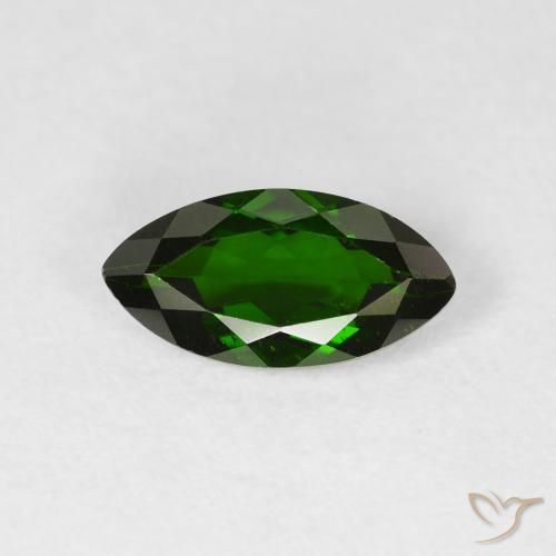 1.17ct Naturel Vert foncé Diopside Chrome, Marquise, VS