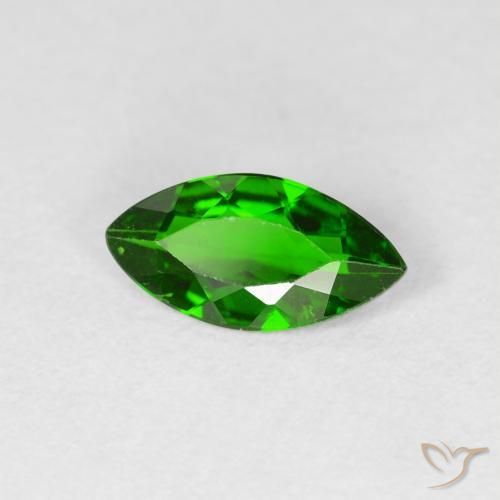 Diopside Chrome Vert intense naturelle Marquise, 0.91 ct, VS-SI
