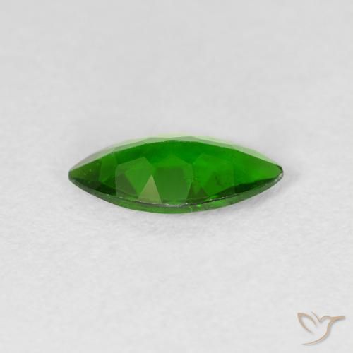 Diopside Chrome Vert intense naturelle Marquise, 0.91 ct, VS-SI