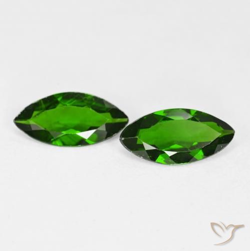 1.67ctw Naturel Medium Dark-Green Diopside Chrome, Marquise, VS