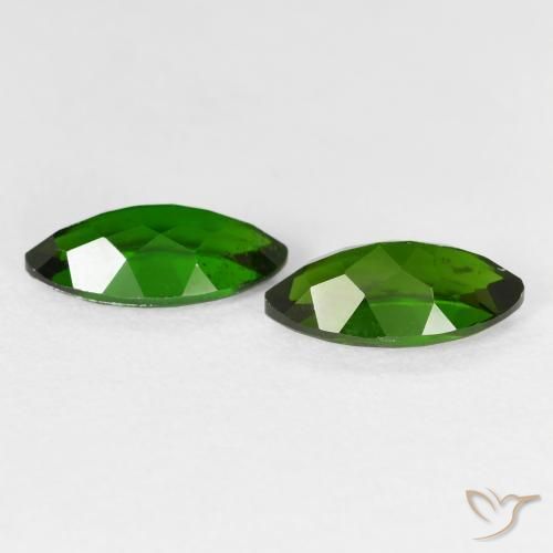 Shop natural 2.58ct Medium Dark-Green Diopside Chrome gems, Marquise, from Russie at GemSelect. In stock, global shipping!