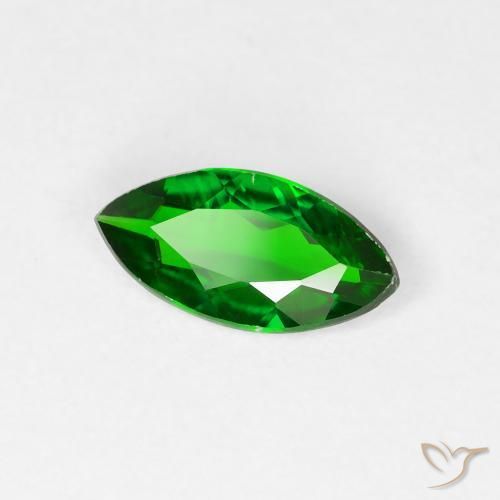 Diopside Chrome Vert forêt clair naturelle Marquise, 0.83 ct, VS