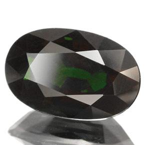 Tourmaline de chrome vert naturelle coupe ovale, 2,57 ct, VS-SI