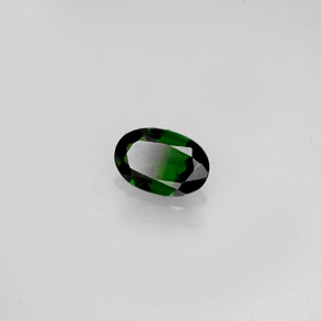 Tourmaline de chrome vert naturelle coupe ovale, 0,36 ct, VVS-VS