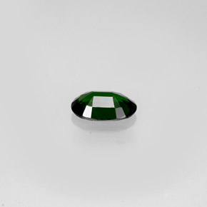 Tourmaline de chrome vert naturelle coupe ovale, 0,36 ct, VVS-VS