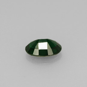 Tourmaline de chrome vert naturelle coupe ovale, 0,41 ct, VS