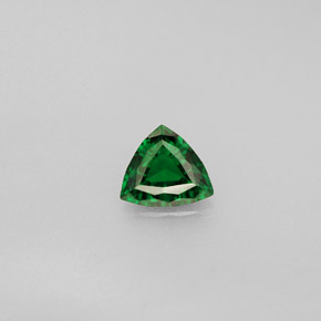 Tourmaline de chrome vert naturelle trillion, 0,38 ct, VVS-VS