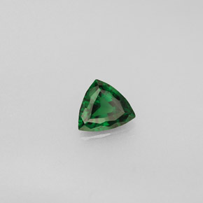 Tourmaline de chrome vert naturelle trillion, 0,38 ct, VVS-VS