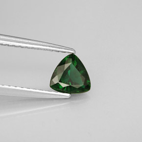 Tourmaline de chrome vert naturelle trillion, 0,47 ct, VVS-VS