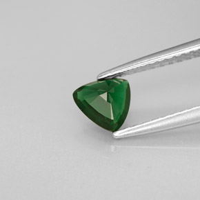 Tourmaline de chrome vert naturelle trillion, 0,47 ct, VVS-VS