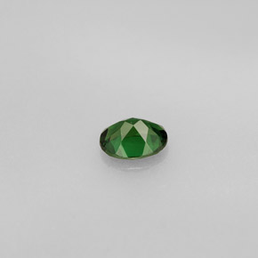 Tourmaline de chrome vert naturelle coupe ovale, 0,34 ct, VVS-VS
