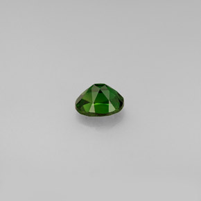 Tourmaline de chrome vert naturelle coupe ovale, 0,42 ct, VVS-VS