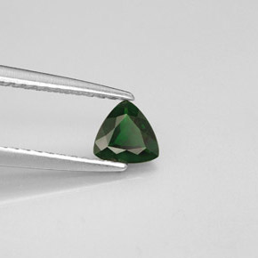 Tourmaline de chrome vert naturelle trillion, 0,29 ct, VVS-VS