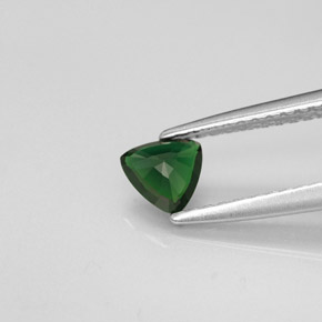 Tourmaline de chrome vert naturelle trillion, 0,29 ct, VVS-VS