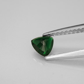 Tourmaline de chrome vert naturelle trillion, 0,27 ct, VVS-VS