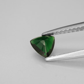 Tourmaline de chrome vert naturelle trillion, 0,35 ct, VS