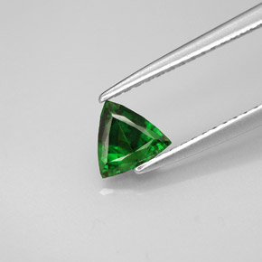 Tourmaline de chrome vert naturelle trillion, 0,41 ct, VS