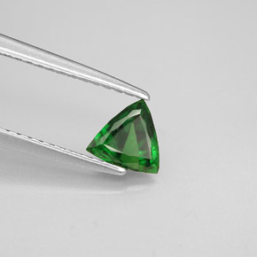 Tourmaline de chrome vert naturelle trillion, 0,41 ct, VS