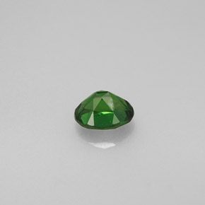 Tourmaline de chrome vert naturelle coupe ovale, 0,36 ct, VVS-VS